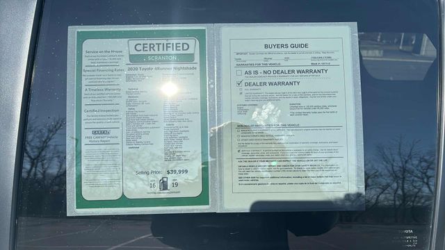 used 2020 Toyota 4Runner car, priced at $38,495