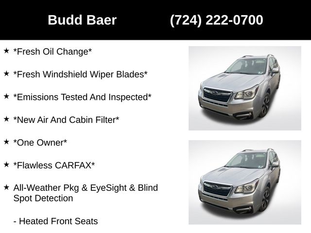 used 2017 Subaru Forester car, priced at $18,452