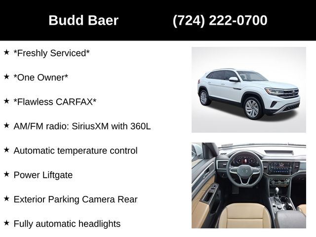 used 2022 Volkswagen Atlas Cross Sport car, priced at $25,450