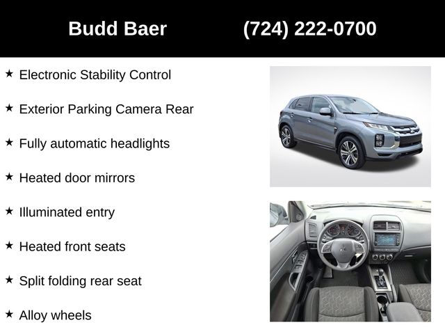 used 2021 Mitsubishi Outlander Sport car, priced at $16,988
