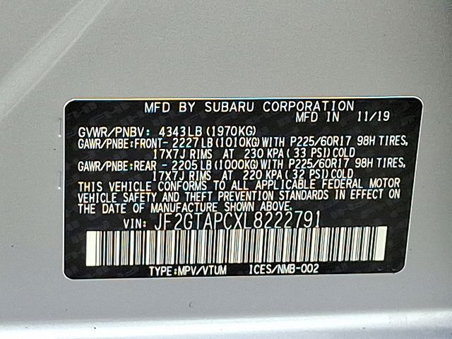 used 2020 Subaru Crosstrek car, priced at $19,960