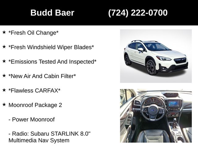 used 2021 Subaru Crosstrek car, priced at $21,250