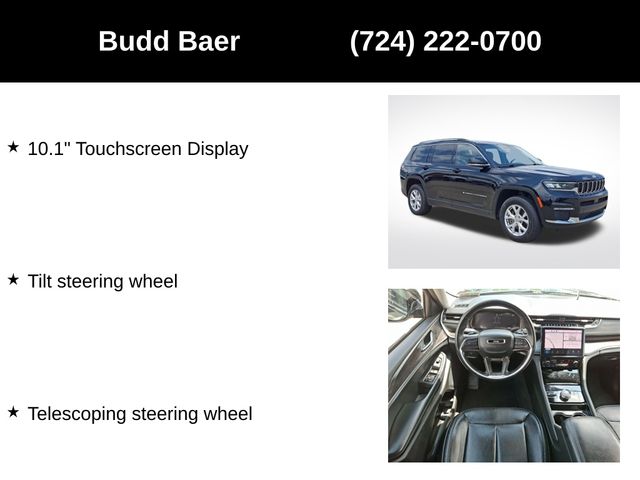 used 2021 Jeep Grand Cherokee L car, priced at $28,809