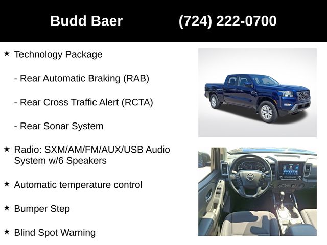 used 2022 Nissan Frontier car, priced at $32,623