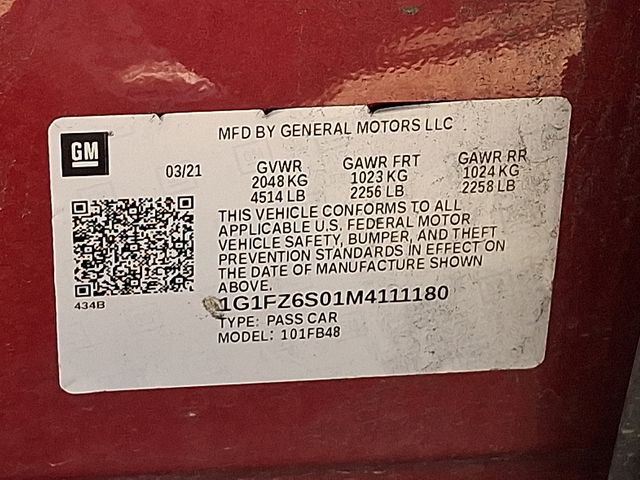 used 2021 Chevrolet Bolt EV car, priced at $13,965