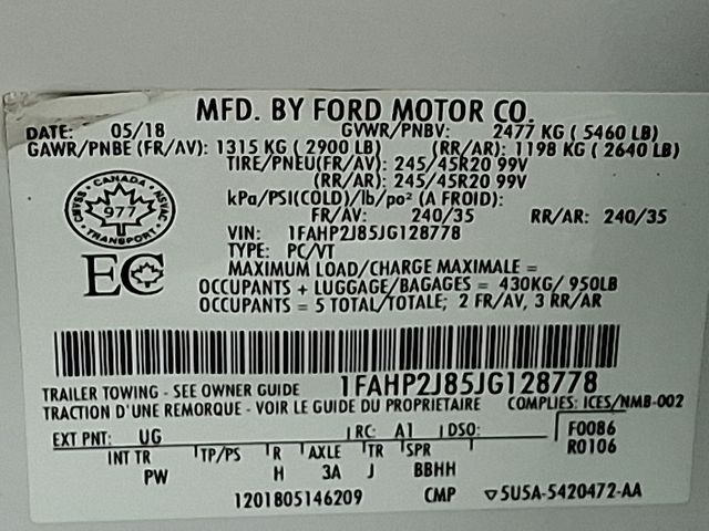 used 2018 Ford Taurus car, priced at $12,967