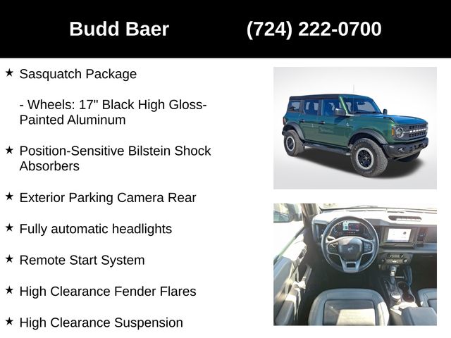 used 2023 Ford Bronco car, priced at $40,541