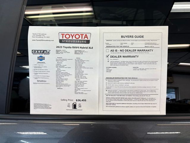 used 2023 Toyota RAV4 Hybrid car, priced at $23,999