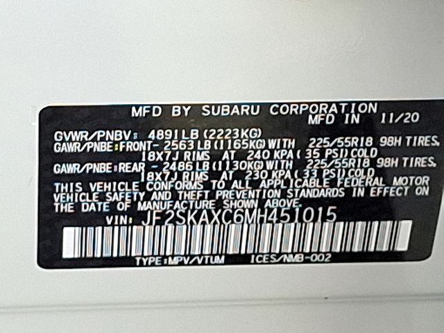 used 2021 Subaru Forester car, priced at $27,285