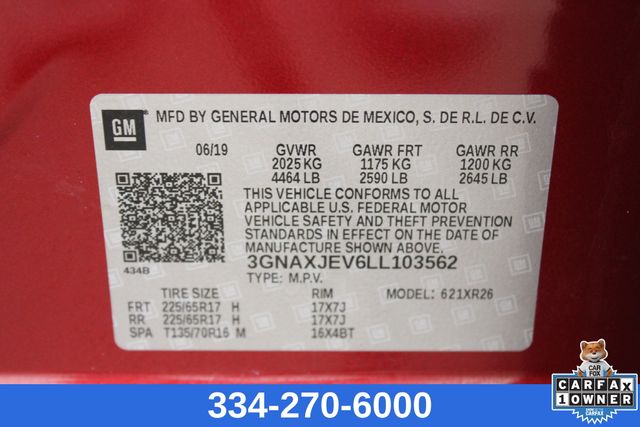 used 2020 Chevrolet Equinox car, priced at $18,999