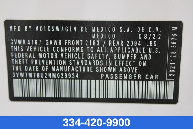 used 2022 Volkswagen Jetta car, priced at $19,999