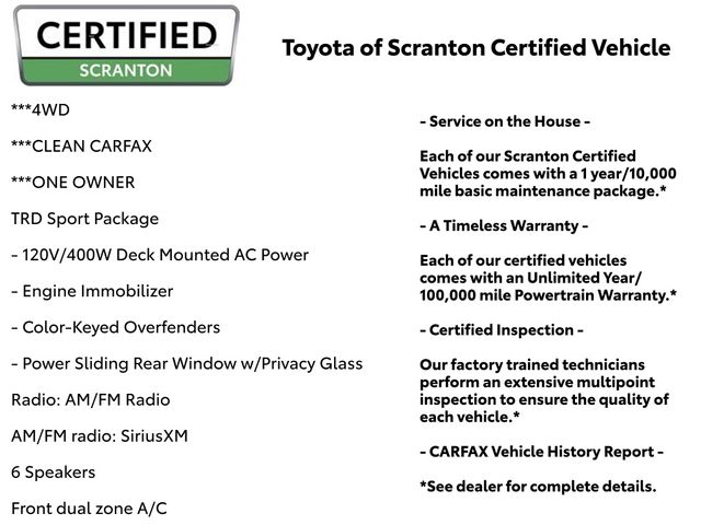 used 2021 Toyota Tacoma car, priced at $33,299