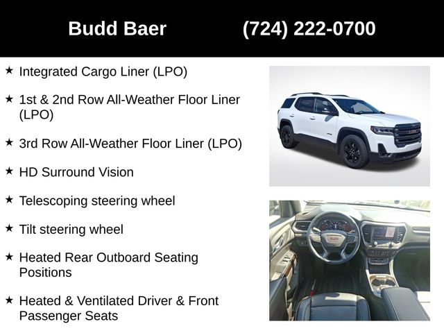used 2023 GMC Acadia car, priced at $37,956