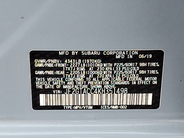 used 2019 Subaru Crosstrek car, priced at $17,913
