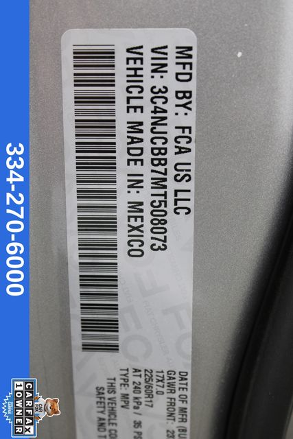 used 2021 Jeep Compass car, priced at $18,997