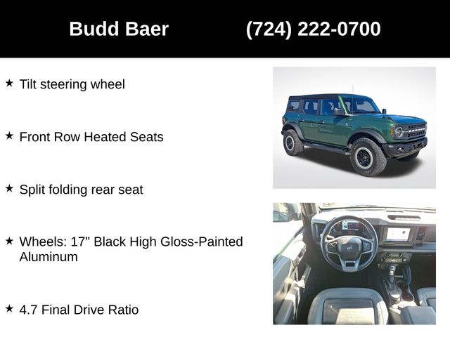 used 2023 Ford Bronco car, priced at $40,541