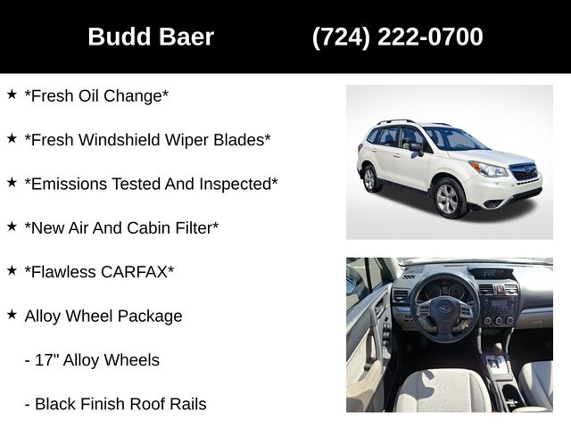 used 2015 Subaru Forester car, priced at $12,165
