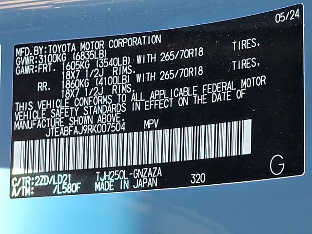 used 2024 Toyota Land Cruiser car, priced at $70,682