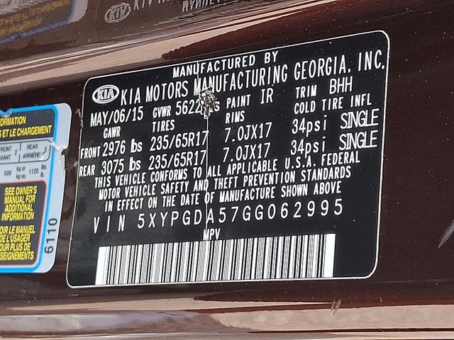 used 2016 Kia Sorento car, priced at $9,765