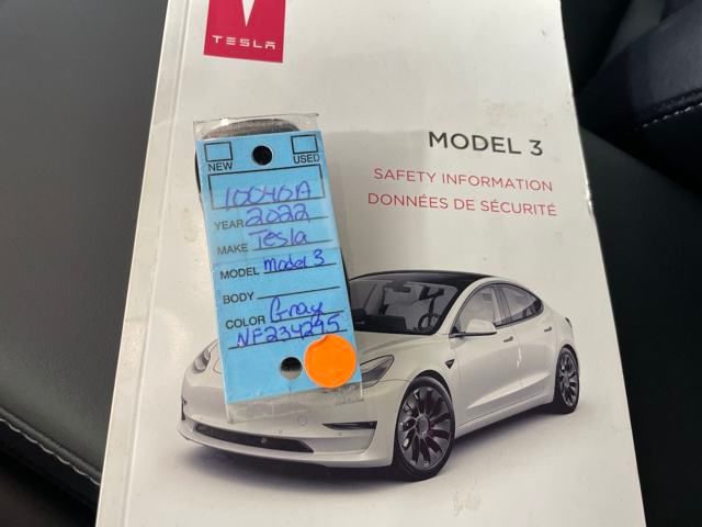 used 2022 Tesla Model 3 car, priced at $27,500