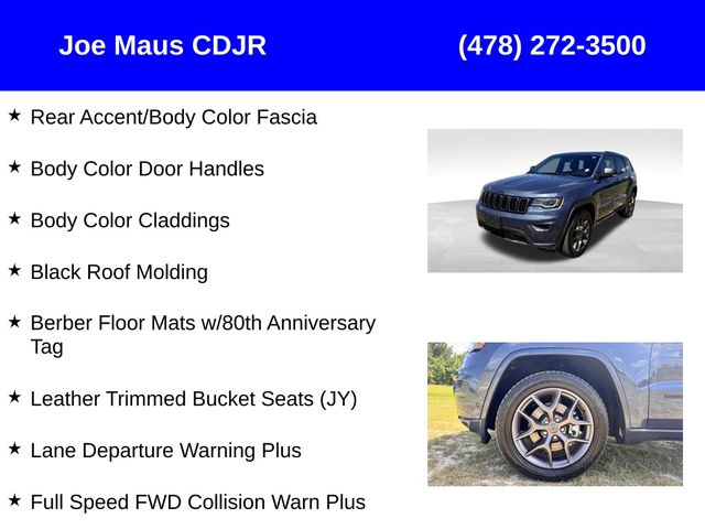 used 2021 Jeep Grand Cherokee car, priced at $25,787