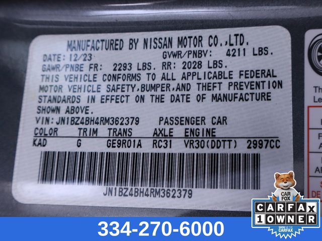 used 2024 Nissan Z car, priced at $42,499