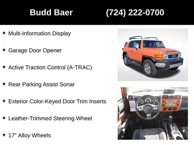 used 2014 Toyota FJ Cruiser car, priced at $33,223
