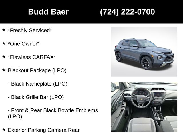 used 2022 Chevrolet TrailBlazer car, priced at $22,923