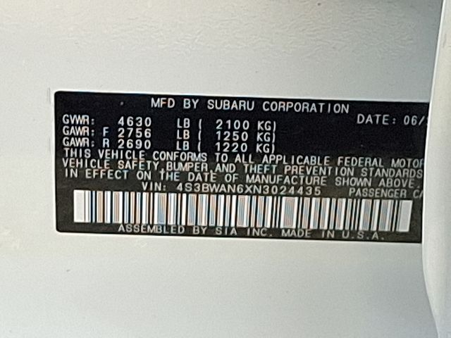 used 2022 Subaru Legacy car, priced at $26,880