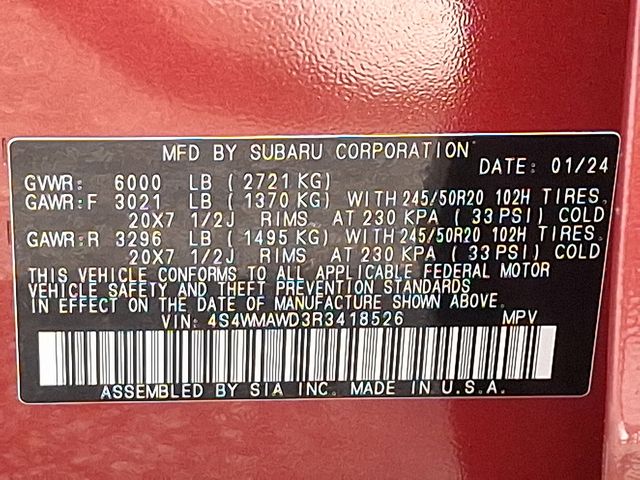 used 2024 Subaru Ascent car, priced at $43,941