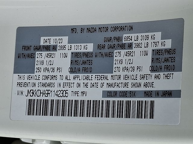 used 2024 Mazda CX-90 PHEV car, priced at $34,880