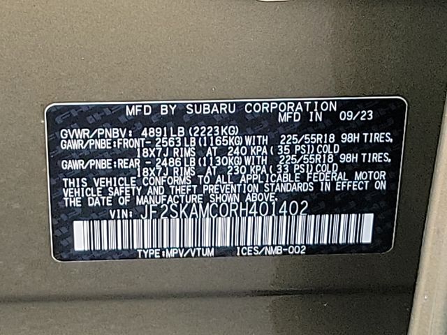 used 2024 Subaru Forester car, priced at $38,445