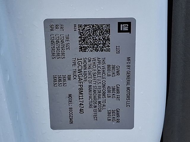 used 2021 Chevrolet Express 2500 car, priced at $19,685