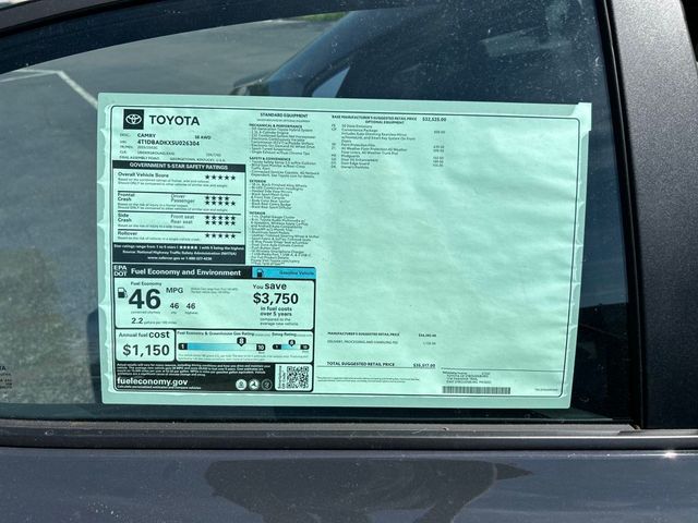 new 2025 Toyota Camry car, priced at $35,517