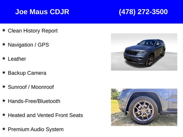 used 2021 Jeep Grand Cherokee car, priced at $25,787