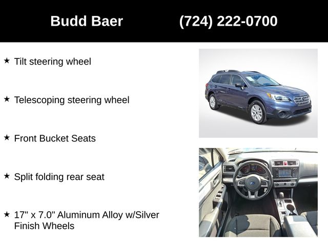 used 2017 Subaru Outback car, priced at $15,976