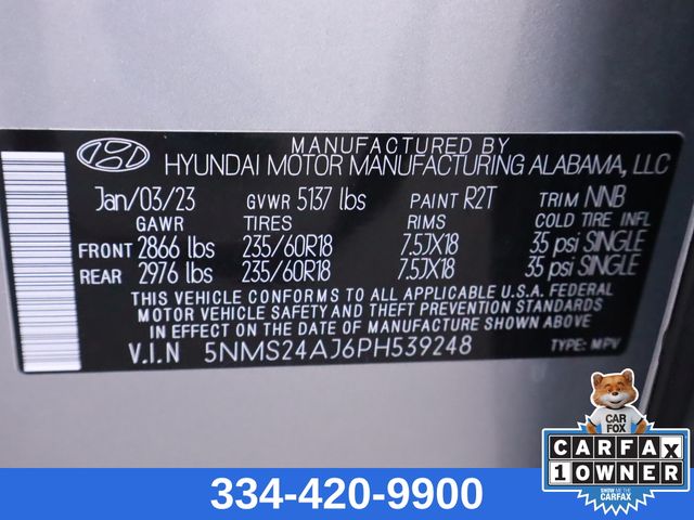 used 2023 Hyundai Santa Fe car, priced at $22,250