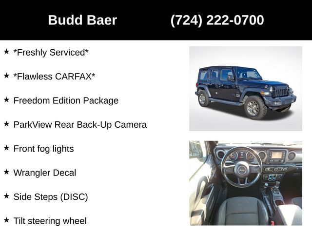 used 2020 Jeep Wrangler car, priced at $23,917