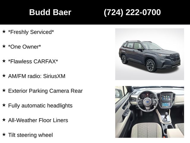 used 2025 Subaru Forester car, priced at $28,928