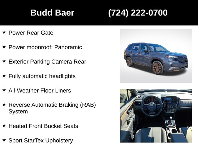 used 2025 Subaru Forester car, priced at $34,496