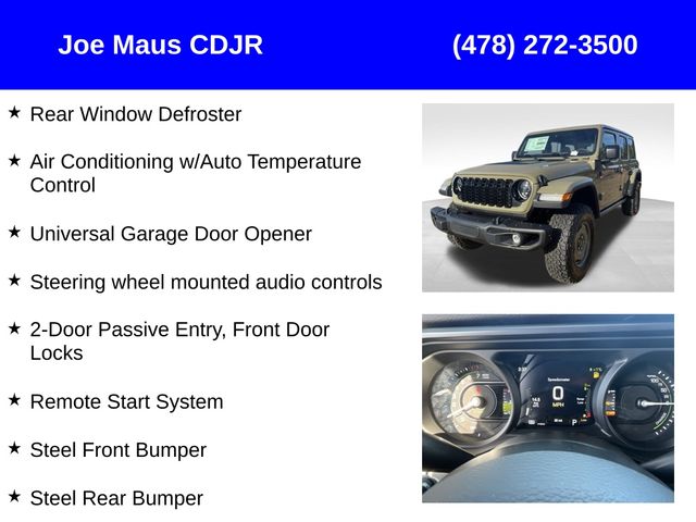 new 2025 Jeep Wrangler car, priced at $61,411