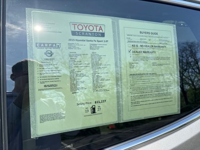 used 2015 Hyundai Santa Fe Sport car, priced at $10,899