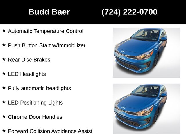 used 2022 Kia Rio car, priced at $14,935