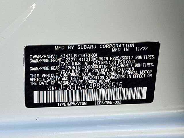 used 2023 Subaru Crosstrek car, priced at $24,155