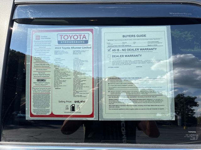 used 2023 Toyota 4Runner car, priced at $45,499