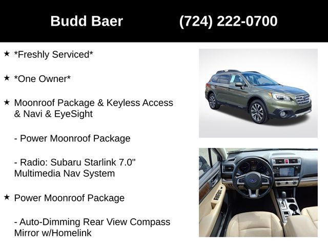 used 2016 Subaru Outback car, priced at $14,820