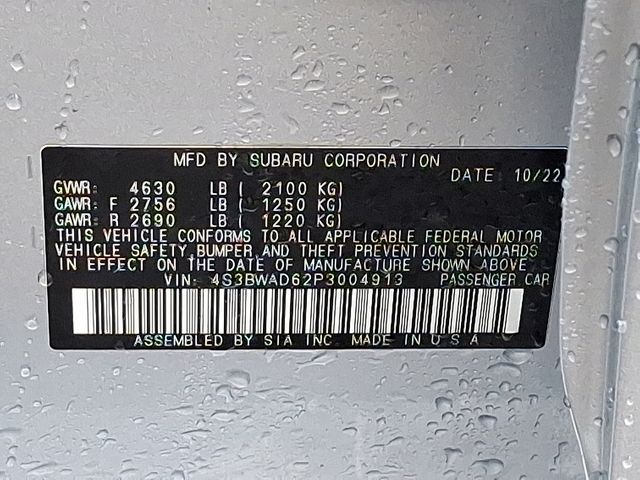 used 2023 Subaru Legacy car, priced at $23,711