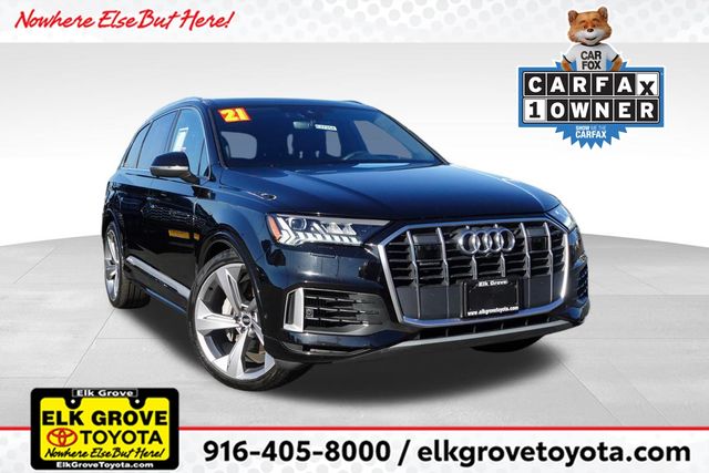 used 2021 Audi Q7 car, priced at $33,000