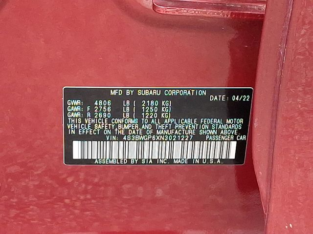 used 2022 Subaru Legacy car, priced at $27,967