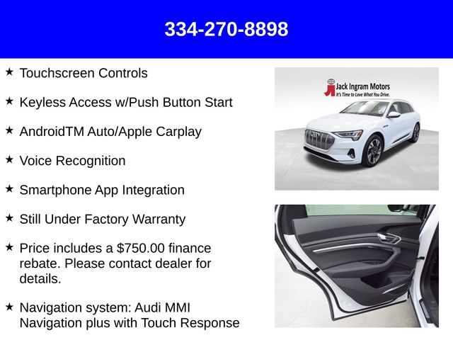 used 2021 Audi e-tron car, priced at $29,497